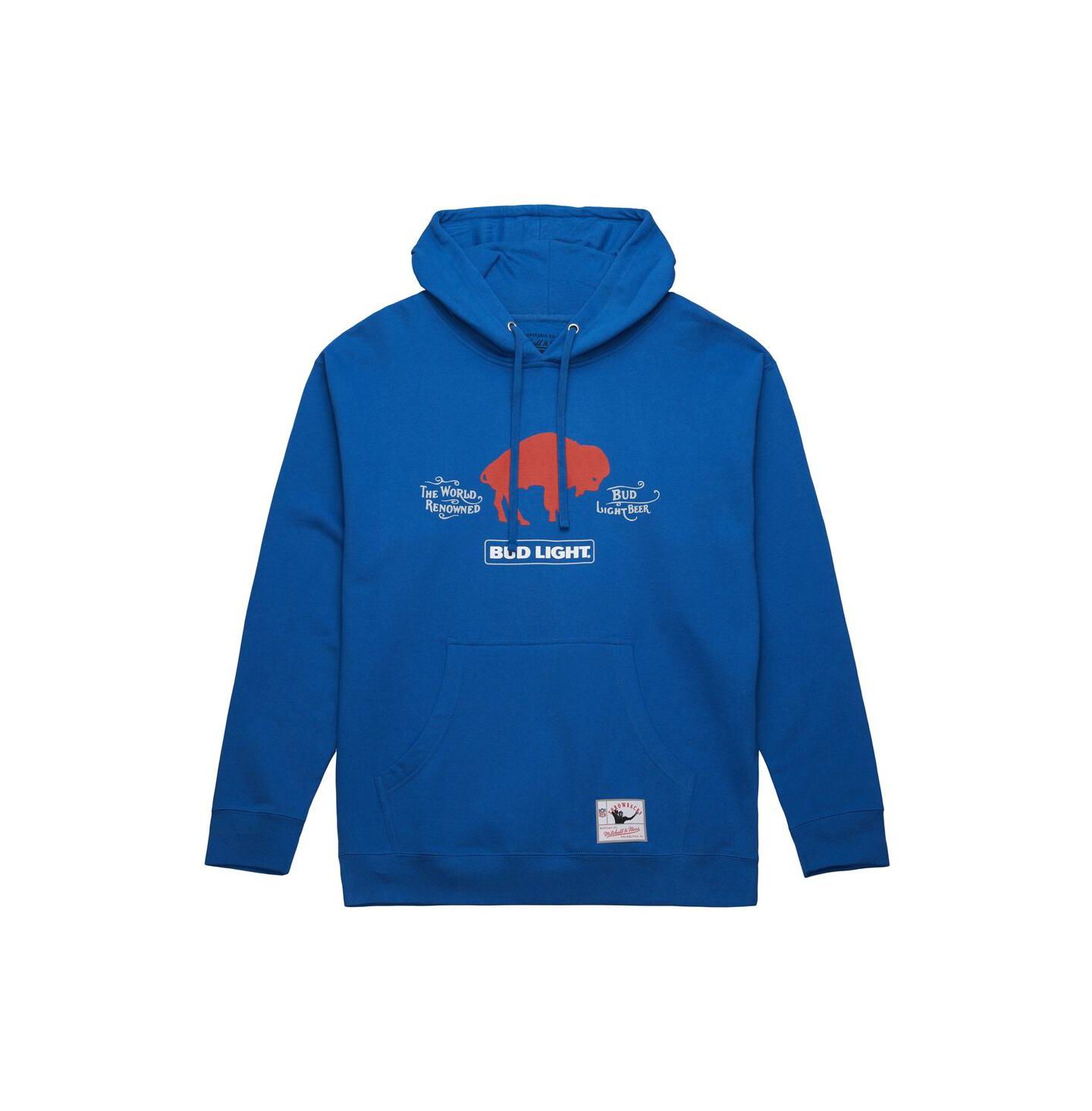 Мужское худи Mitchell & Ness Royal Buffalo Bills NFL x Bud Light Vintage Pullover — фото 5