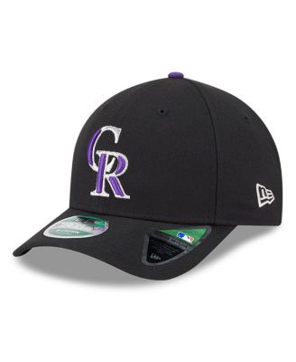 Men's Black Colorado Rockies Player Replica 9FORTY Adjustable Hat
