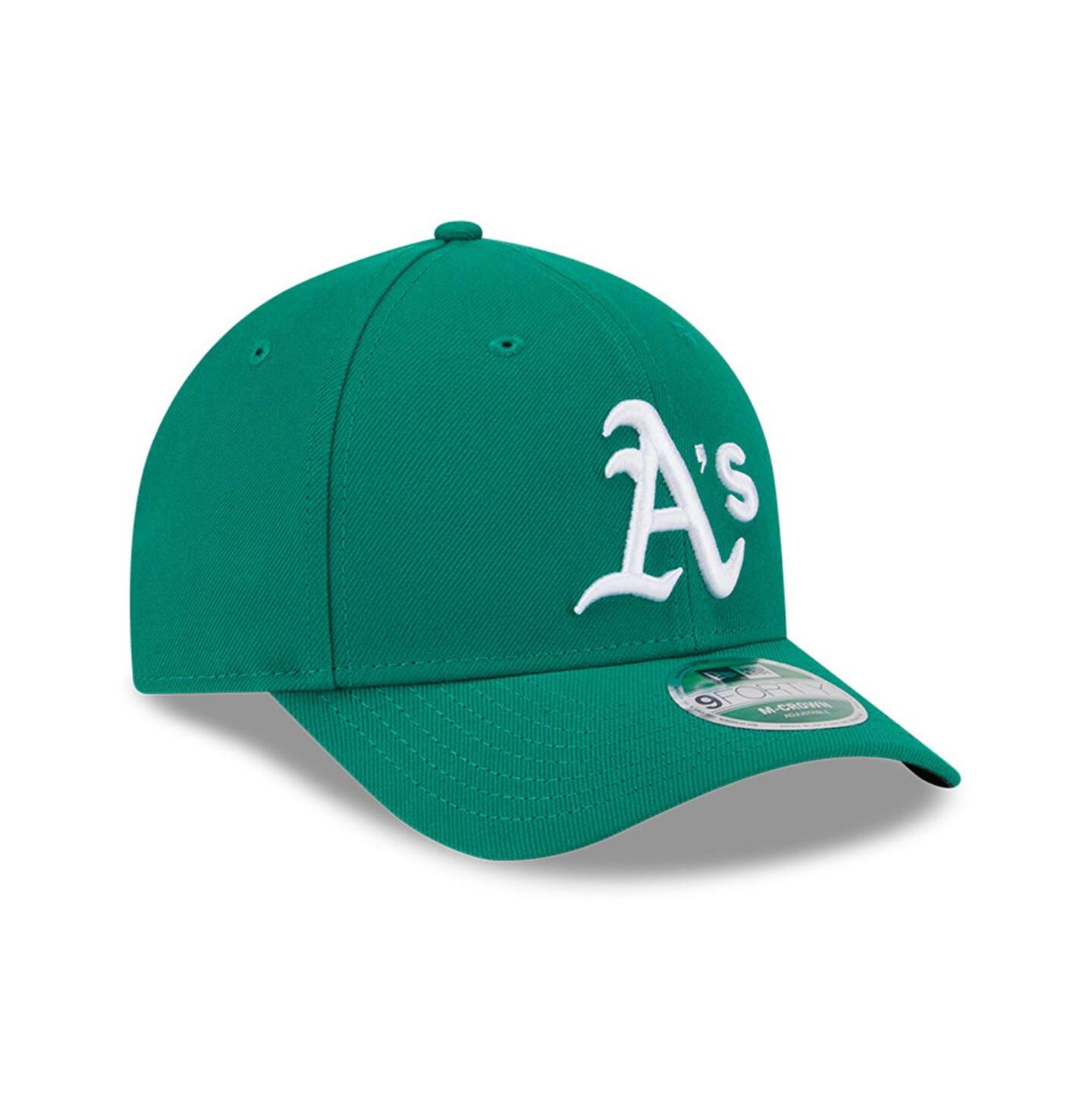 Мужская кепка New Era Kelly Green Athletics Player Replica 9FORTY Adjustable Hat — фото 4