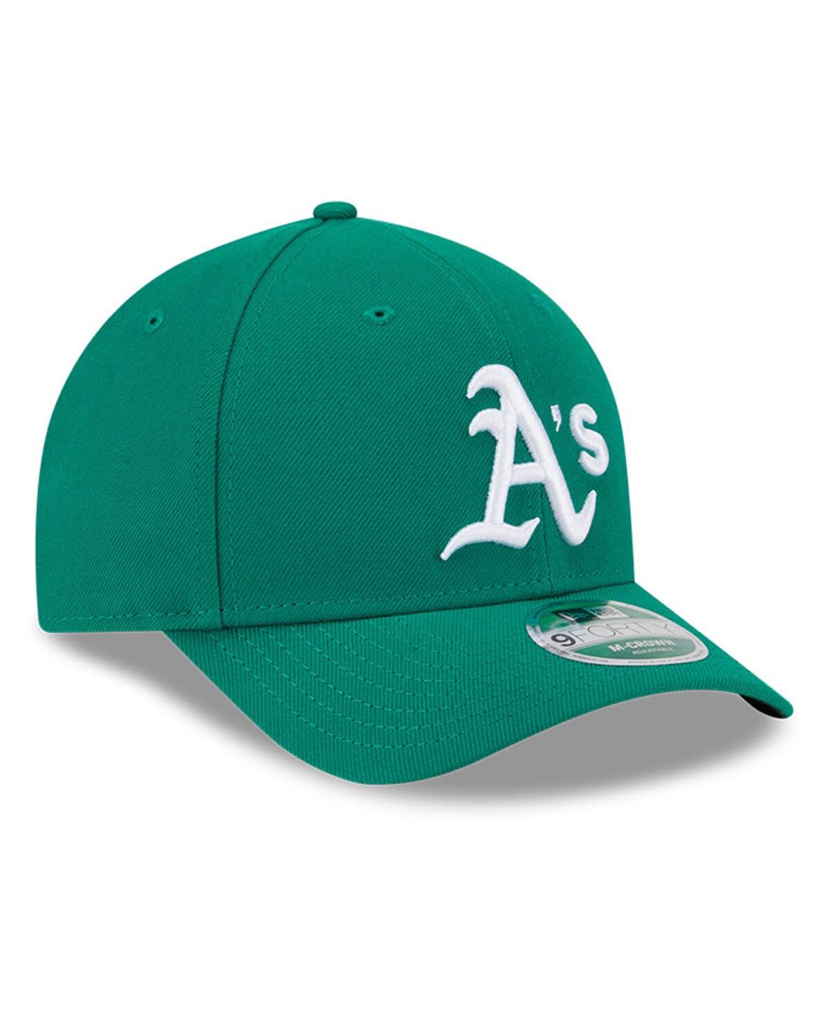 NEW ERA MEN'S KELLY GREEN ATHLETICS PLAYER REPLICA 9FORTY ADJUSTABLE HAT 
