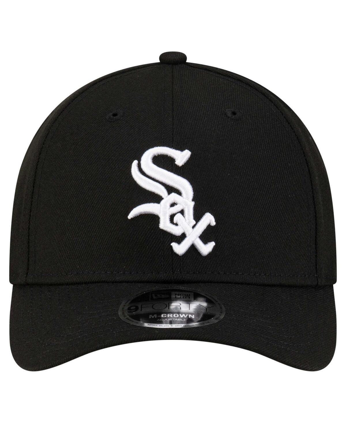 NEW ERA MEN'S BLACK CHICAGO WHITE SOX PLAYER REPLICA 9FORTY ADJUSTABLE HAT 