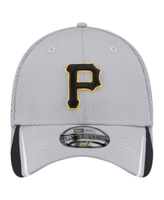 Men's Gray Pittsburgh Pirates Linear 39THIRTY Flex-Fit Hat