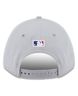 Men's Gray Texas Rangers 2025 MLB Clubhouse 9FORTY M-Crown Adjustable Hat