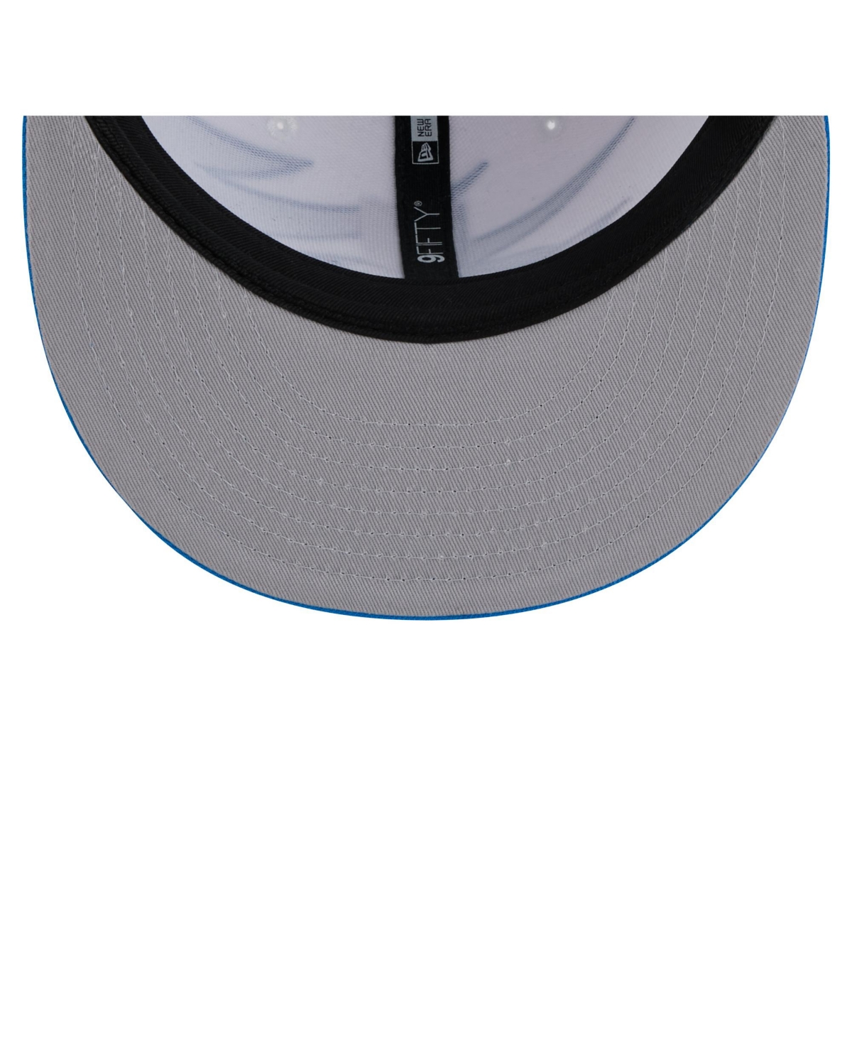 NEW ERA MEN'S BLUE DETROIT LIONS THROWBACK JAGGED 9FIFTY SNAPBACK HAT 