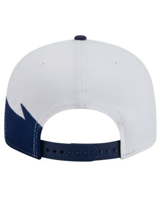 Men's Navy/White Tampa Bay Rays Jagged 9FIFTY Snapback Hat