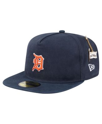 Men's&nbsp;Black Detroit Tigers Championship Side Flag A-Frame 59FIFTY Fitted Hat