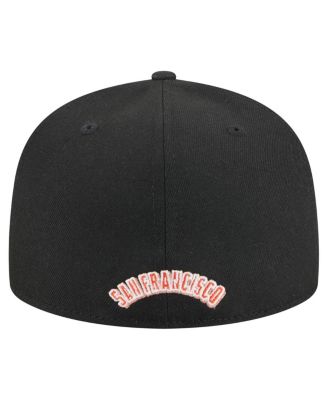 Men's Black San Francisco Giants Overlap 59FIFTY Fitted Hat
