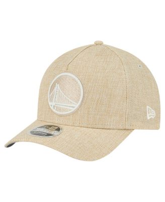 New Era - Men's&nbsp;Tan Golden State Warriors Injection Woven A-Frame 9FORTY Adjustable Hat