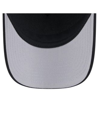 Men's Black Los Angeles Dodgers Gradient 9FORTY A-Frame M-Crown Trucker Adjustable Hat