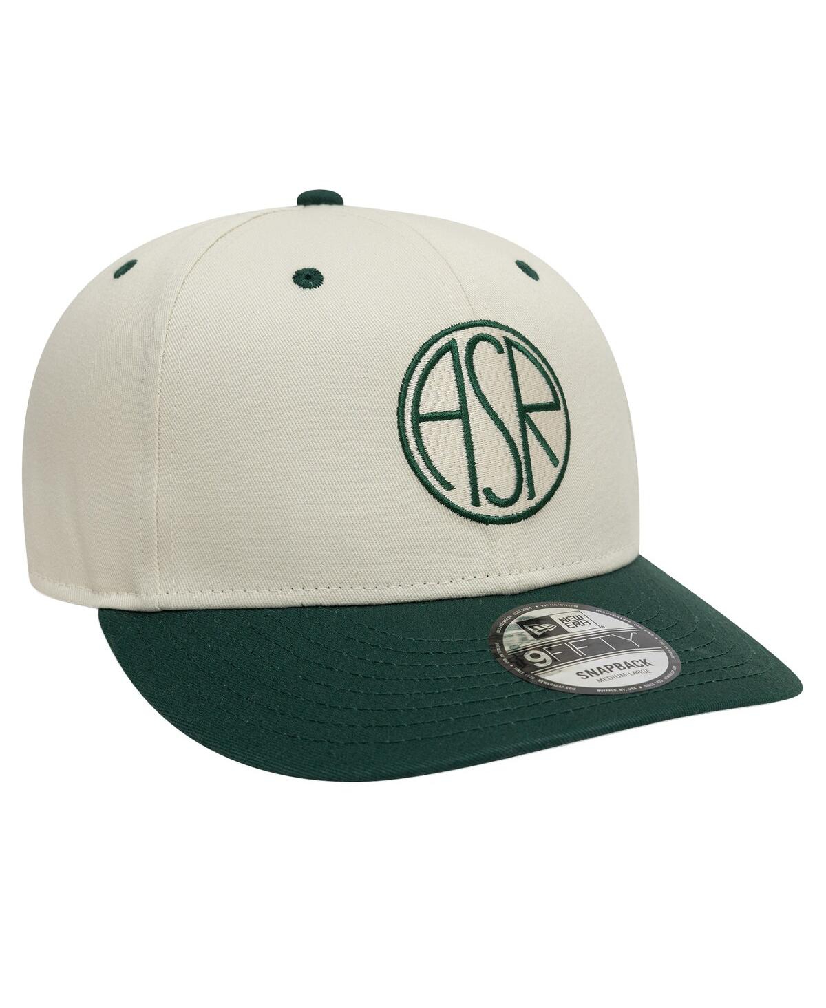 NEW ERA MEN'S TAN AS ROMA CONTRAST VISOR 9FIFTY ADJUSTABLE HAT 