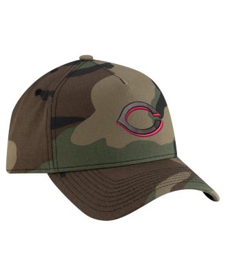 Men's Camo Cincinnati Reds Woodland Team Pop 9FORTY A-Frame Adjustable Hat
