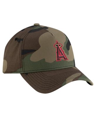 Men's Camo Los Angeles Angels Woodland Team Pop 9FORTY A-Frame Adjustable Hat