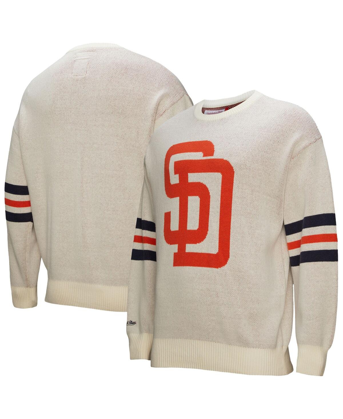 Men's Cream San Diego Padres Retro Pullover Sweater - Cream