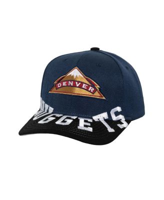 Mitchell & Ness - Men's Navy/Black Denver Nuggets Underarch Two-Tone Pro Crown Snapback Hat
