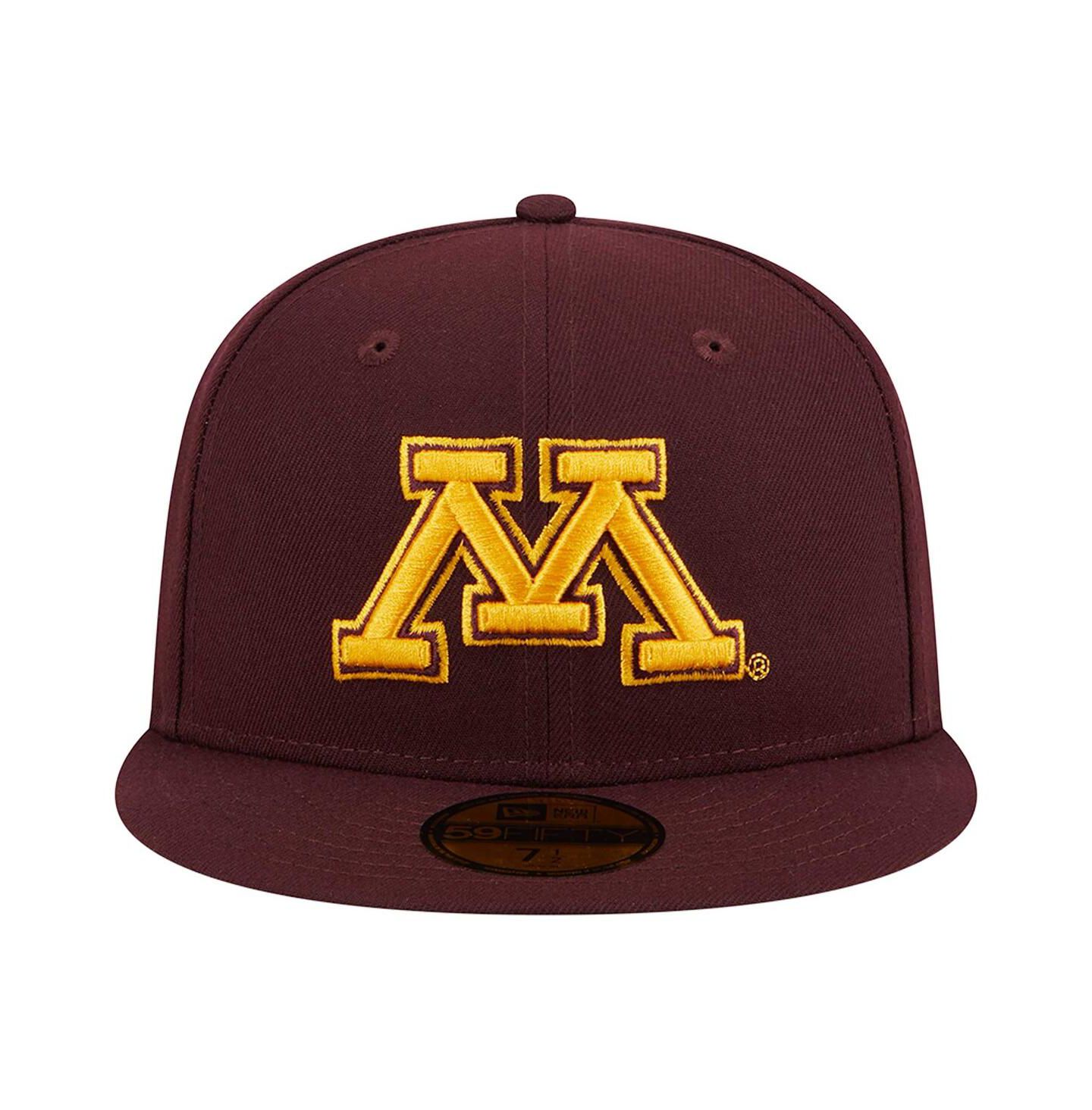 Мужская кепка New Era Maroon Minnesota Golden Gophers 59FIFTY Fitted Hat — фото 5