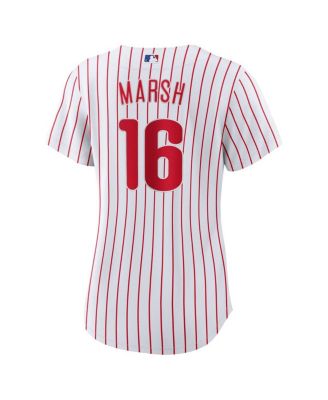 Women's Brandon Marsh White Philadelphia Phillies Home Replica Jersey
