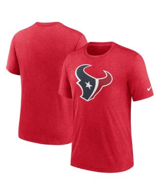 Nike - Men's Heather Maroon Houston Texans Rewind Logo Tri-Blend T-Shirt