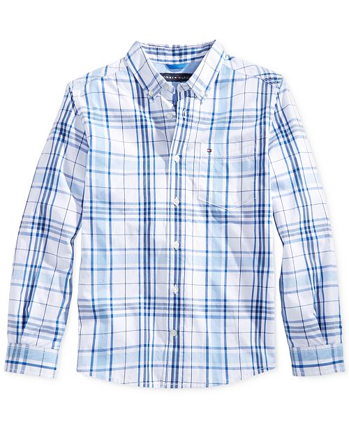 Tommy Hilfiger Ethan Plaid Button Down Shirt Toddler Boys