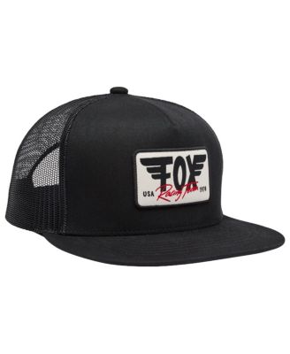 Fox - Men's Black Racing Winged Trucker Snapback Hat