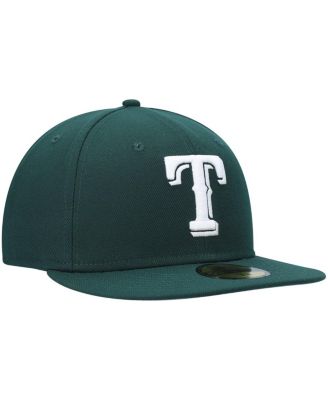 Men's Green Texas Rangers White Logo 59FIFTY Fitted Hat