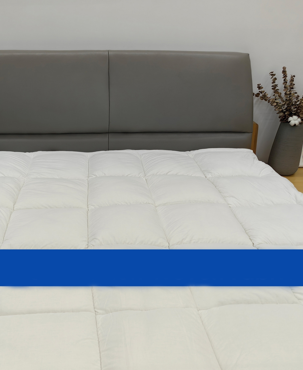 Payton Fluffy Soft Cotton Mattress Topper, Twin In White
