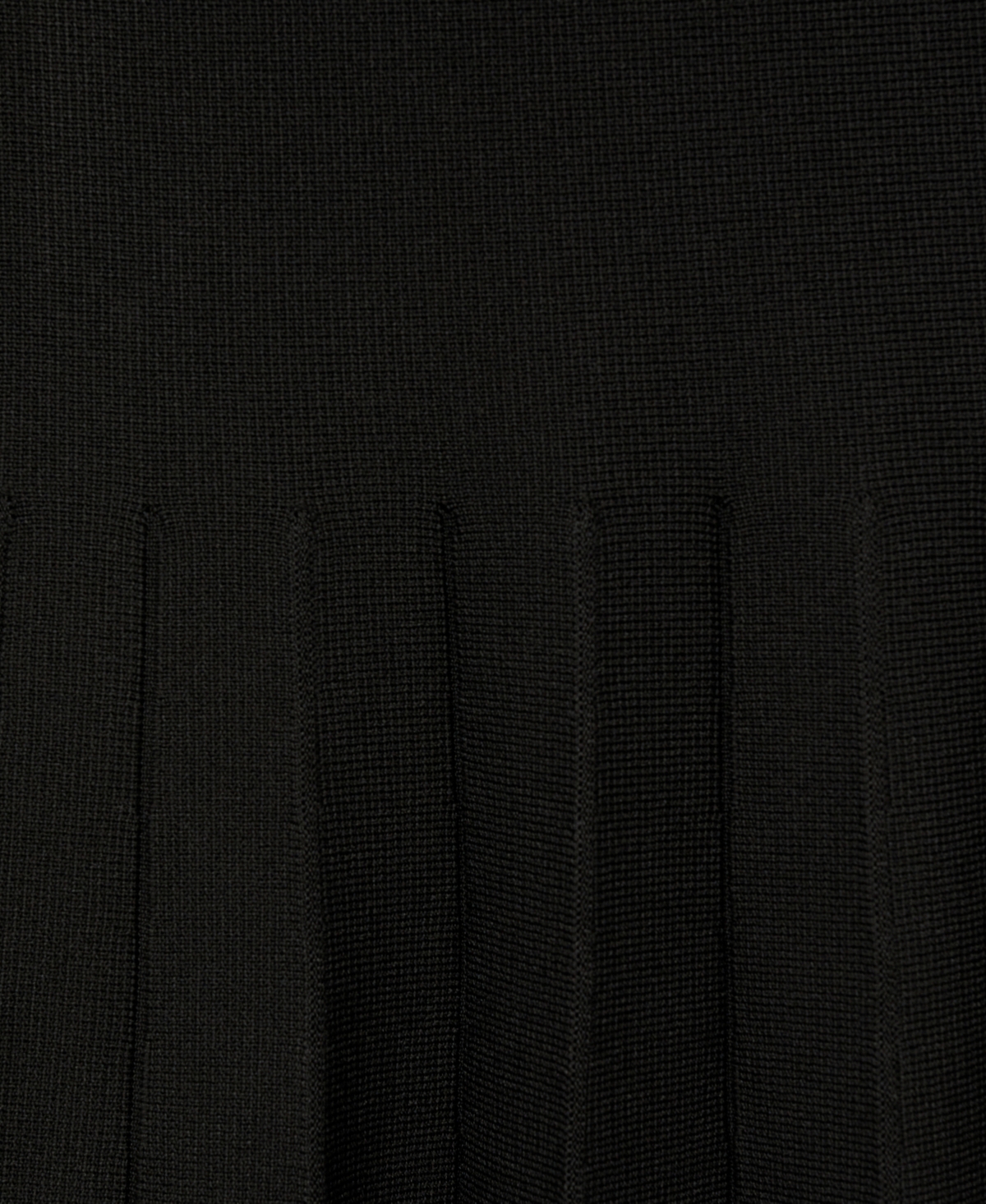 Mango Strapless Flared Knit Dress Black In Black