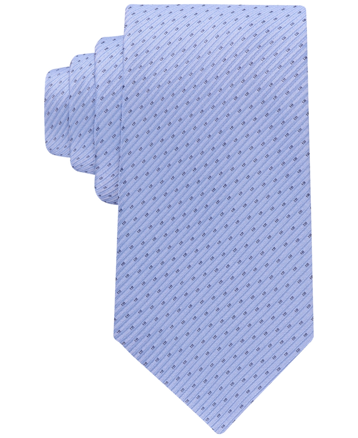 Men's Solid Textured Tie - Light Blue