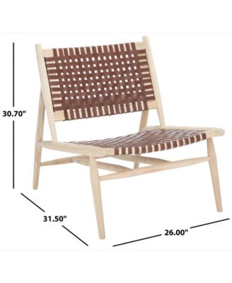 Leather Woven Soleil Accent Chair