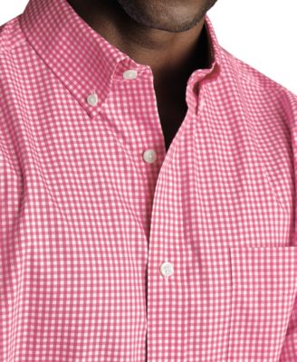 Men's Slim Fit Short Sleeve Wrinkle-Resistant Button-Down Shirt