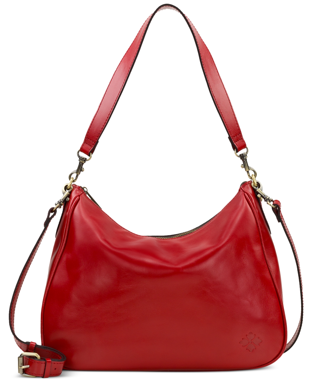 Patricia Nash Athani Large Leather Shoulder Bag In Rosewood