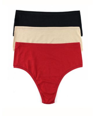 Women's Play Stretch Hi-Rise Thong 3 Pack