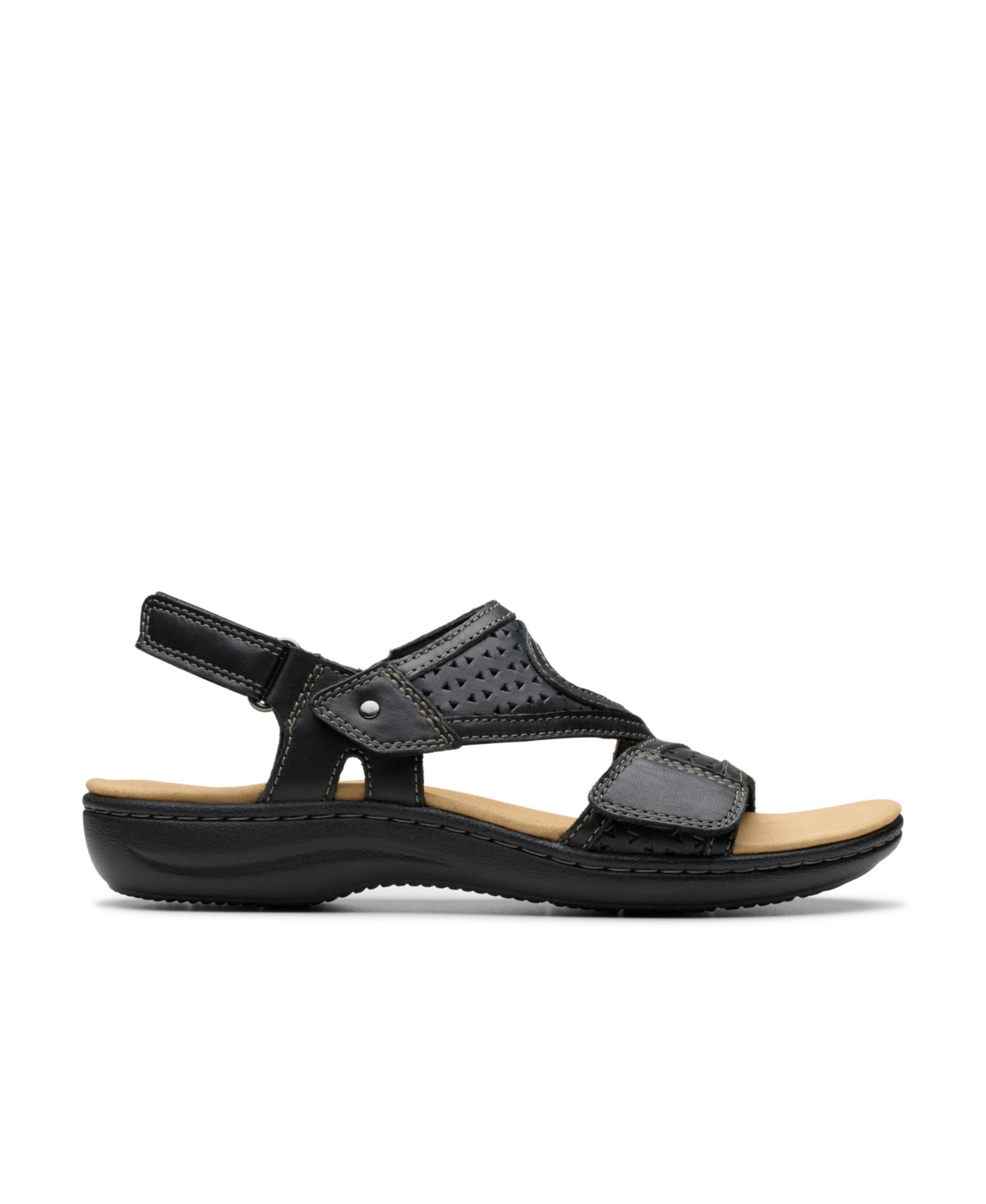 CLARKS WOMEN'S LAURIEANN FAYE SLIP ON FLAT SANDALS 