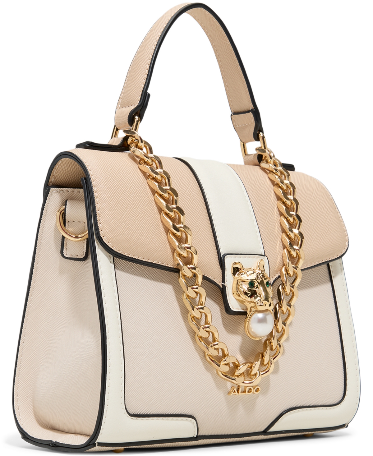 Aldo Bernius Top Handle Mini Handbag In Cream
