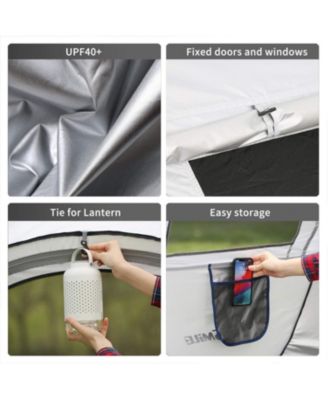 Camping Instant Tent, 2 Person Pop Up Tent, Water Resistant Dome Tent, Easy Setup for Camping Hiking and Outdoor, Portable Tent with Carry Bag, for 3 Seasons