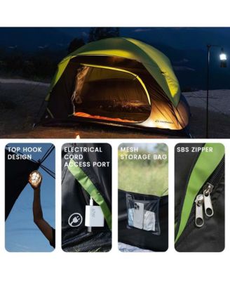 Camping Tent 2 Person, Waterproof Windproof Double Layer with Rainfly, Easy Setup for Backpacking, Hiking, Mountaineering, Outdoor