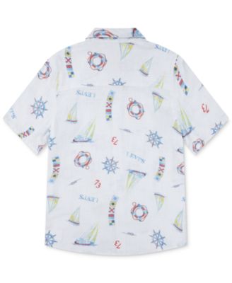 Big Boys Slub Woven Short Sleeve Shirt