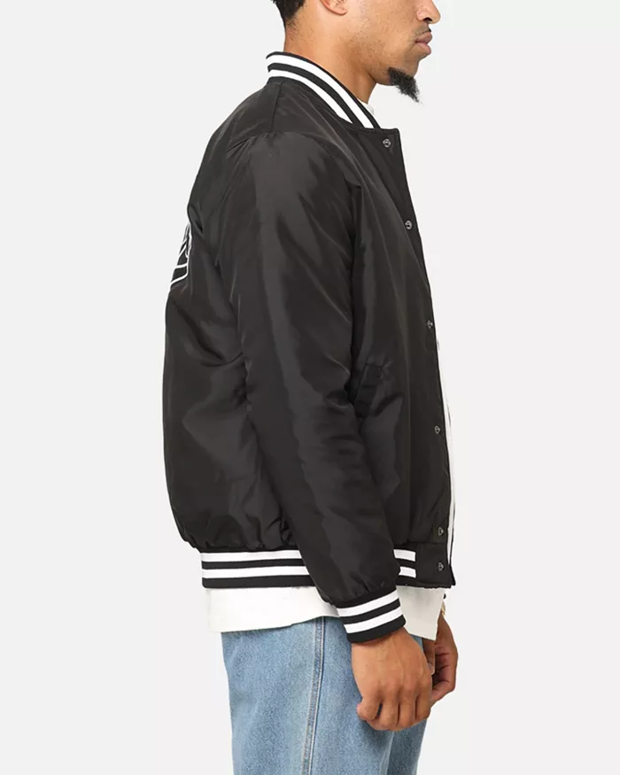 Big & Tall Team Puffer Varsity Jacket, Brown, 3XL - thumbnail 5