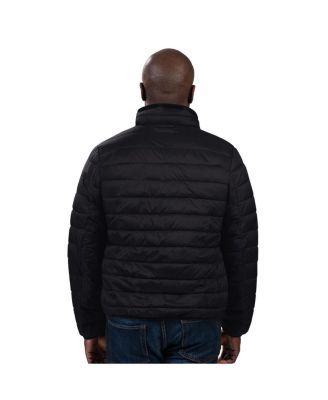 Men's Black Detroit Tigers Packable Neck Pillow Full-Zip Puffer Jacket