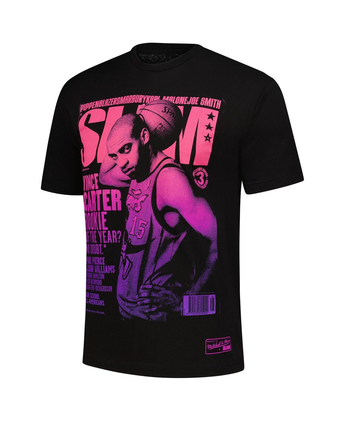 Mitchell & Ness Vince Carter Black Toronto Raptors Slam Gradient T-shirt In Black