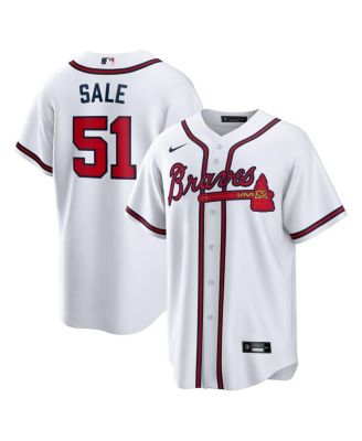 Nike - Men's Chris Sale White Atlanta Braves Home Replica Jersey