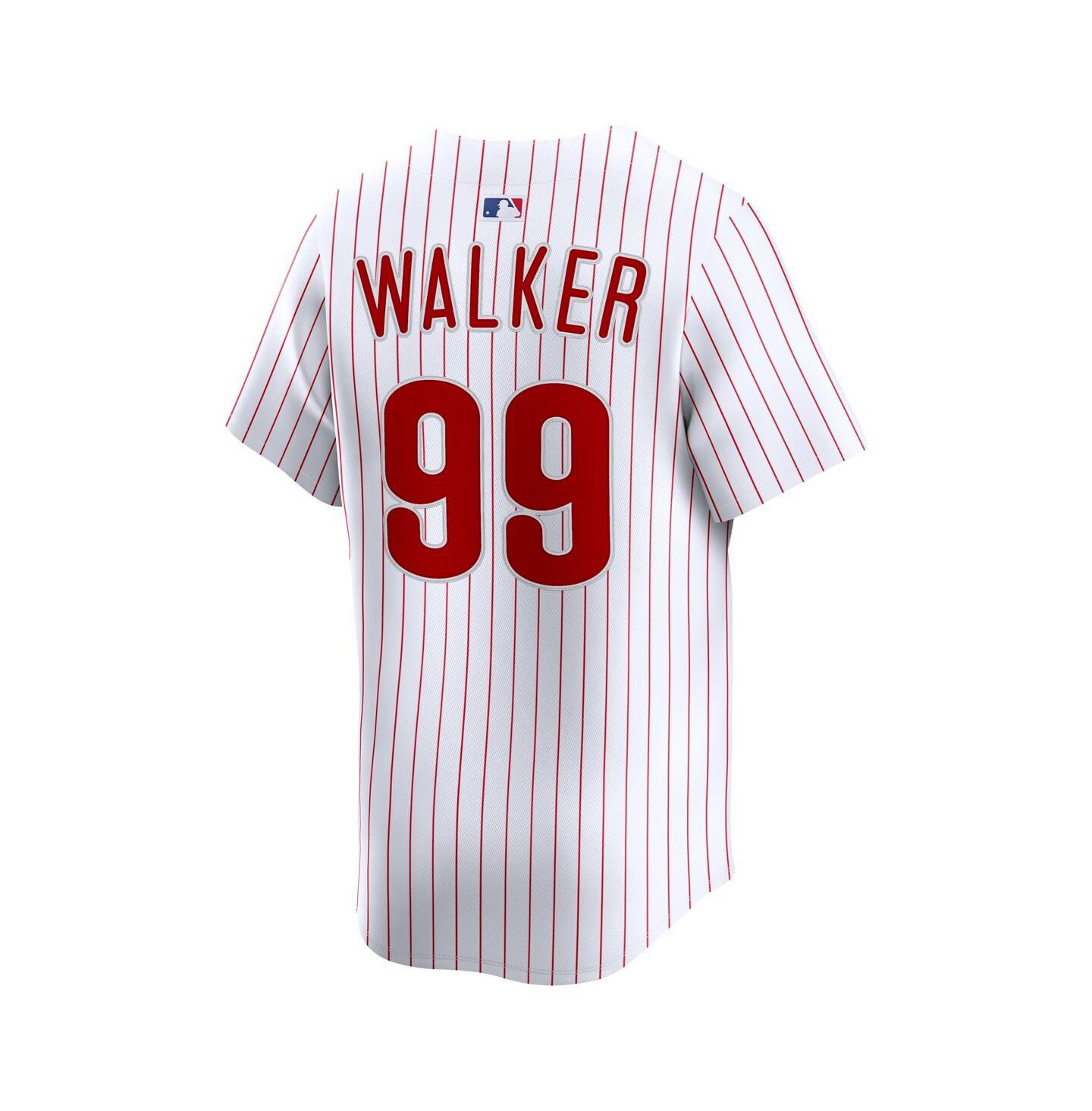 Мужской топ Nike Taijuan Walker White Philadelphia Phillies Alternate Limited Player Jersey — фото 2