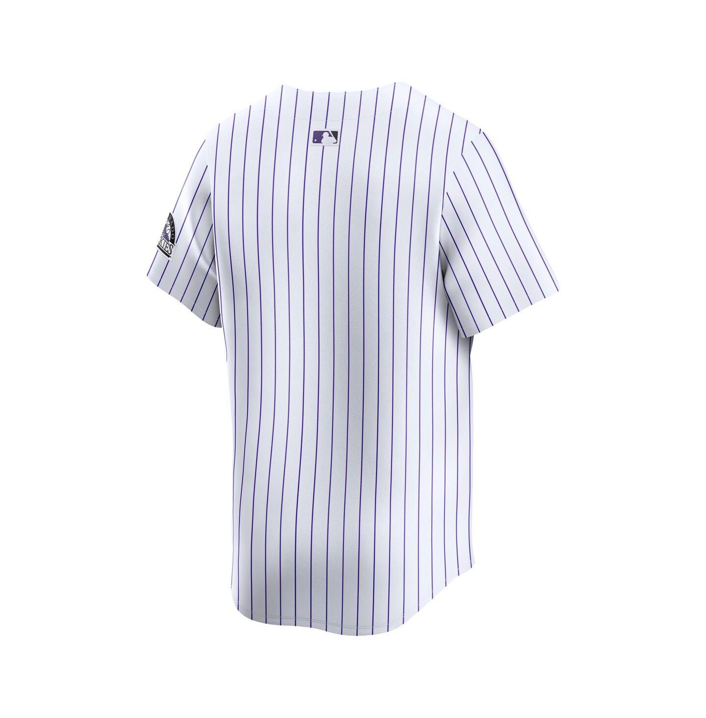 Мужской топ Nike White Colorado Rockies Home Limited Jersey — фото 2