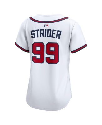 Women's Spencer Strider White Atlanta Braves Home Limited Player Jersey