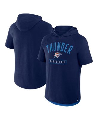 Fanatics - Men's Athletic Navy Oklahoma City Thunder Pass Legend Hooded T-Shirt