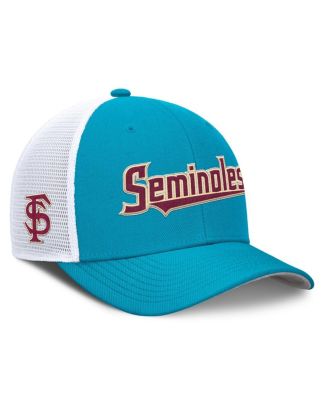 Nike - Men's Turquoise Florida State Seminoles 2025 Dugout Coaches Rise Performance Trucker Adjustable Hat