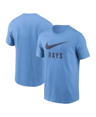 Nike - Men's Light Blue Tampa Bay Rays Swoosh T-Shirt