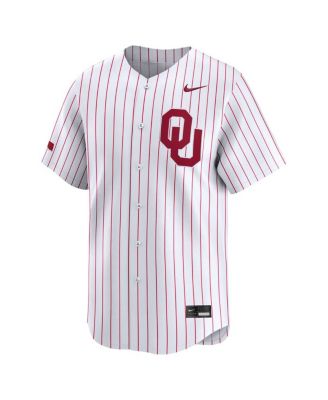 Men's White Oklahoma Sooners College Limited Baseball Jersey