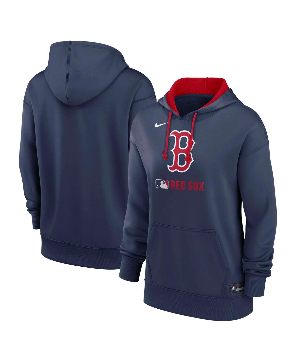 Nike Women's Navy Boston Red Sox Authentic Collection Performance Pullover Hoodie In Navy