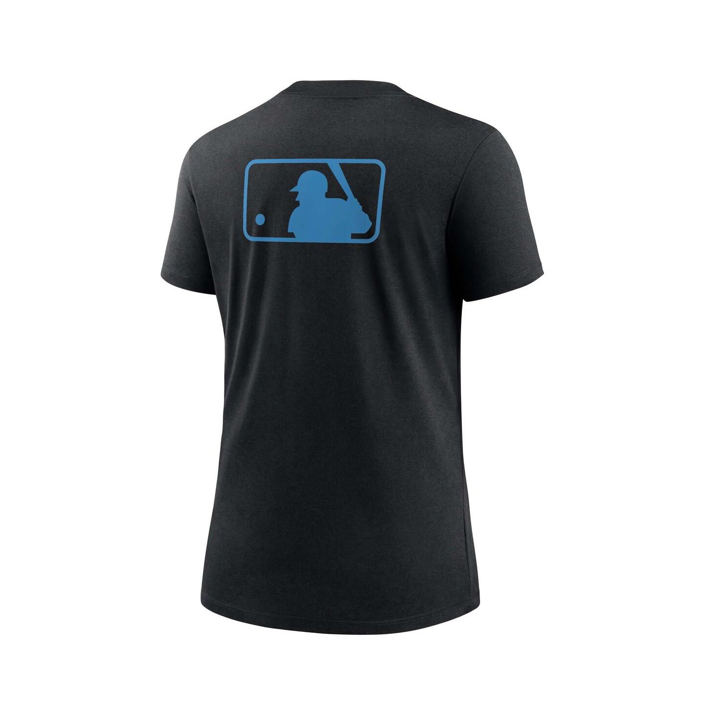 Женская футболка Nike Black Miami Marlins Authentic Collection Early Work Tri-Blend — фото 2