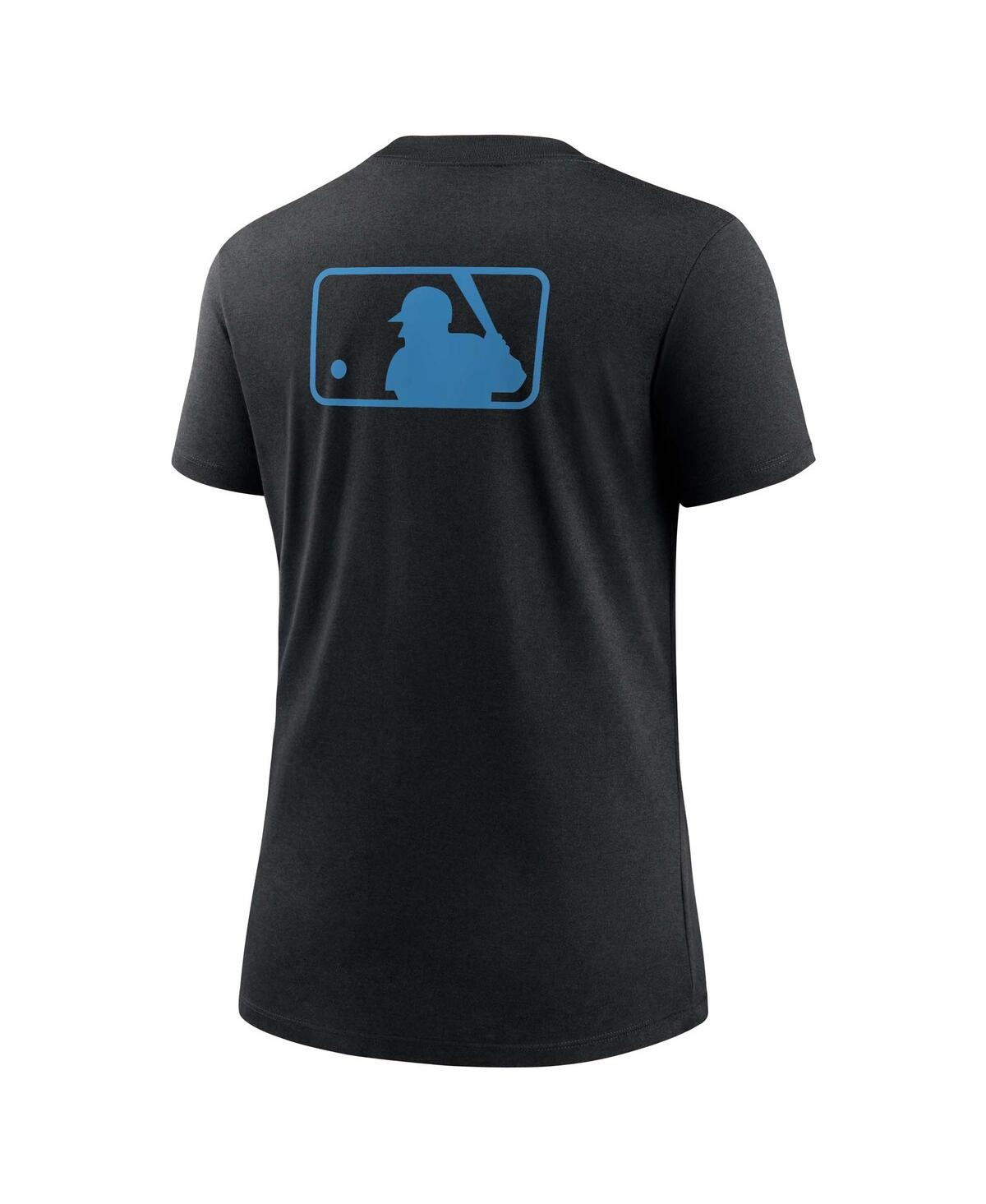 Nike Women's Black Miami Marlins Authentic Collection Early Work Tri-blend T-shirt In Black